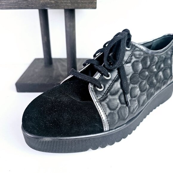 Aquatalia by Marvin K Aida Platform Weatherproof Suede Platform Sneaker, - Picture 4 of 11